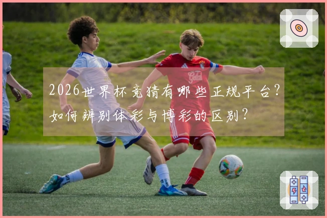2026世界杯竞猜有哪些正规平台？如何辨别体彩与博彩的区别？